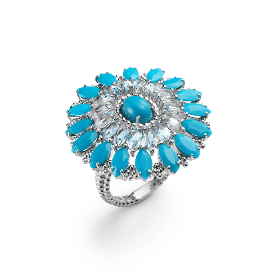 Anel Celeste coleção Horizonte de Carla Amorim