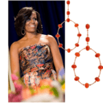 Michelle Obama usa joias Carla Amorim