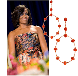 Michelle Obama usa joias Carla Amorim