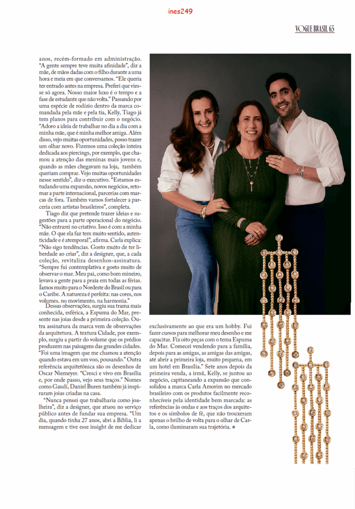 Designer de joias Carla Amorim lembra as origens da sua inspiração e fala sobre os novos planos para a marca - Reportagem Revista Vogue Brasil