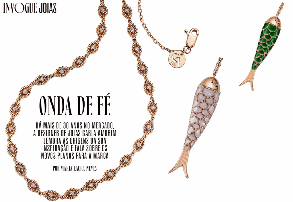 Designer de joias Carla Amorim - Reportagem Revista Vogue Brasil