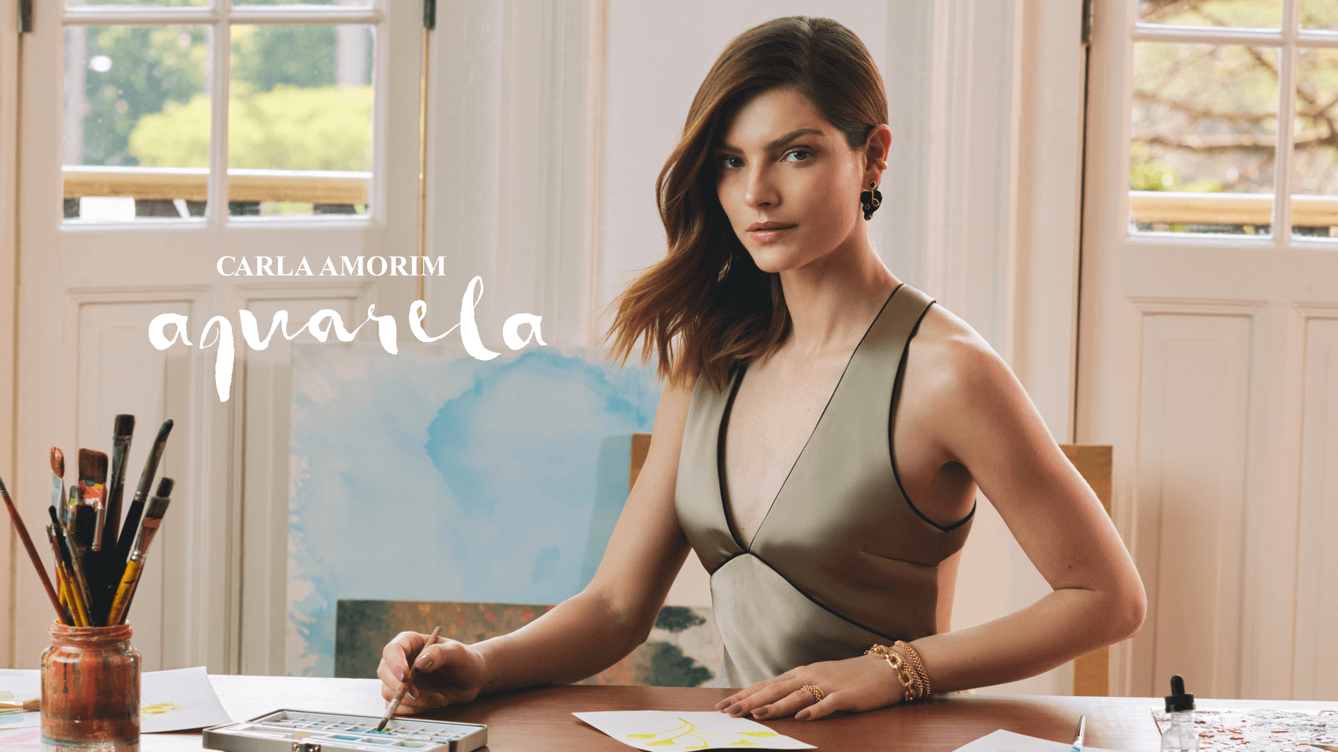 Carla Amorim, joias em ouro 18k da Coleção Aquarela