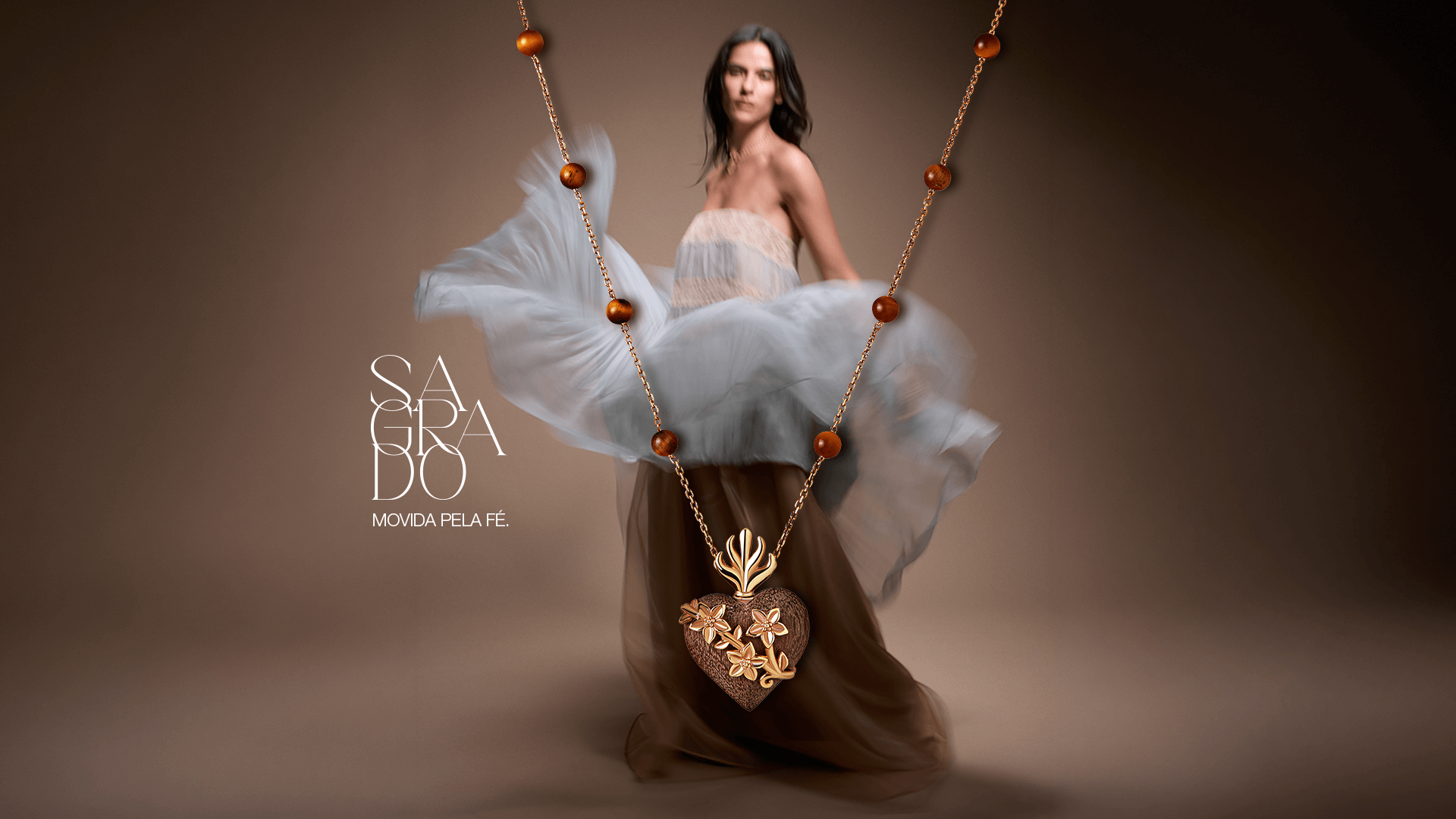 Coleção Sagrado de Carla Amorim, joias em ouro 18K