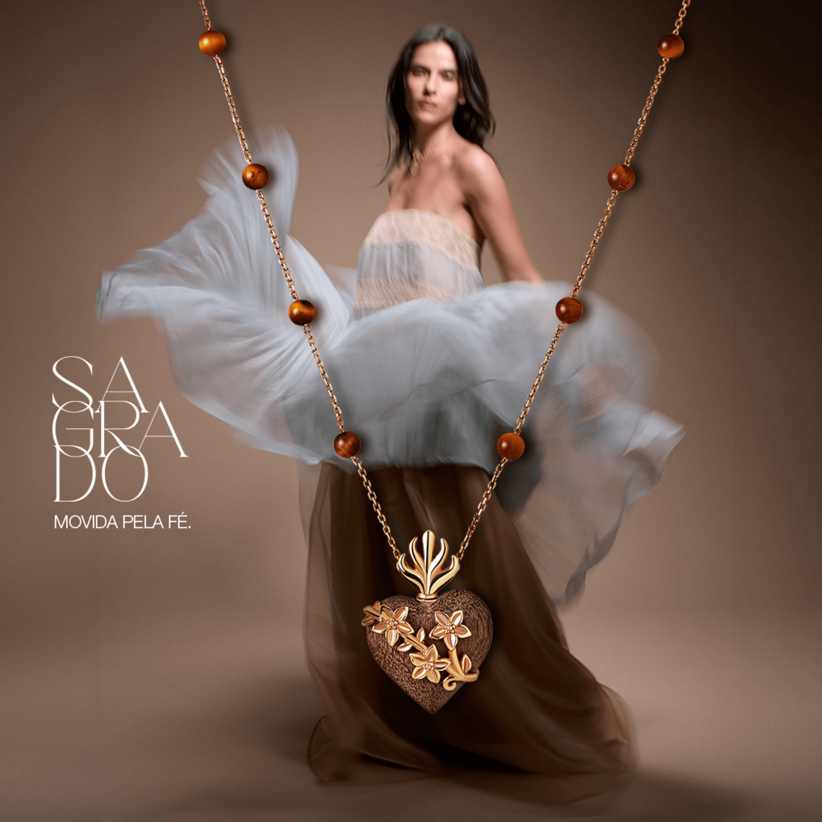 Coleção Sagrado de Carla Amorim, joias em ouro 18K