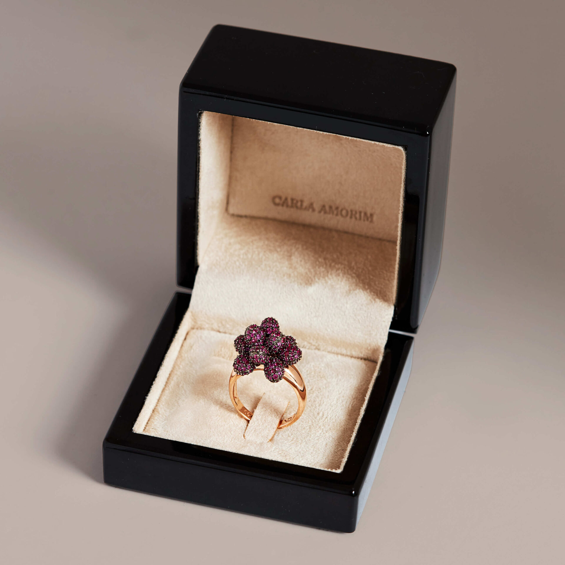 Anel Cacho Rubi - Imagem 4